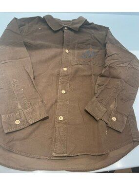 Bonton Boys courdory brown shirt size 10